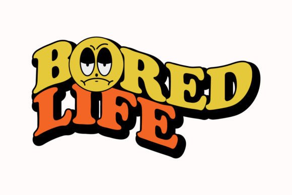 Bored Life Streetwear Graphic Tee Design: Urban Aesthetic