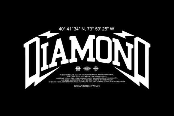 Diamond Streetwear Graphic Tee Design: Your Next Streetwear Staple