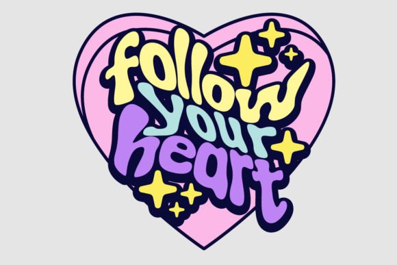 Follow Your Heart: A Graphic Tee Design for Modern Streetwear