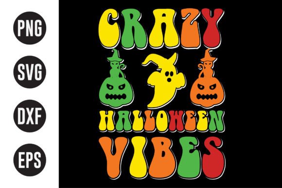 Groovy Halloween Graphic T-Shirt Design for Spooky Season