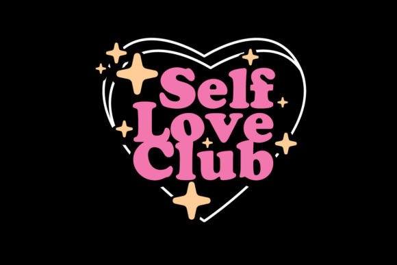 Self Love Club Graphic Tee Design: Urban Aesthetic