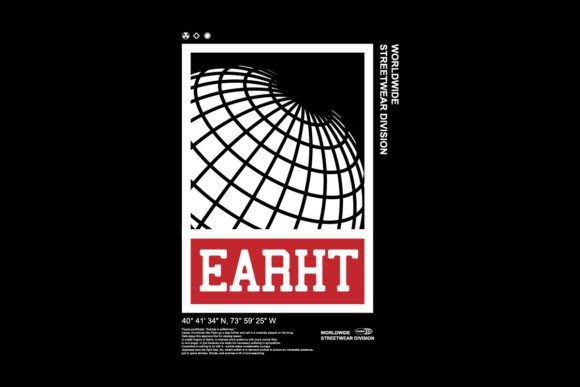 Streetwear Globe Graphic Tee: Design with Urban Energy