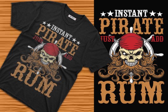 Talk Like a Pirate Skull Graphic T-shirt: A Design Asset for Bold Brands