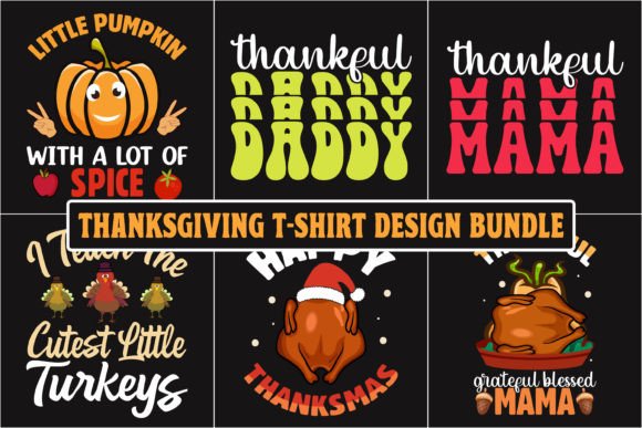 Thanksgiving Graphic Bundle 6: Festive Assets for Your Projects