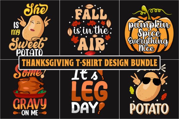 Thanksgiving Graphic Bundle5: Instant Download for Autumn Projects