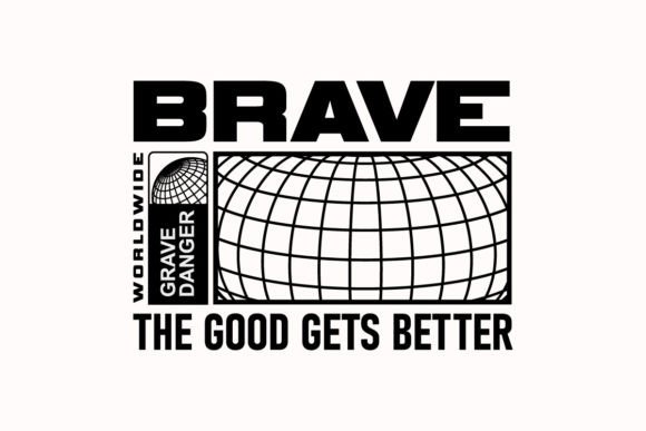 Unleash Your Brand with the Brave Streetwear Graphic Tee Template