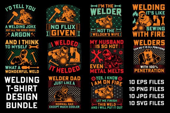 Welding T-Shirt Design Bundle Graphic for Bold Creators